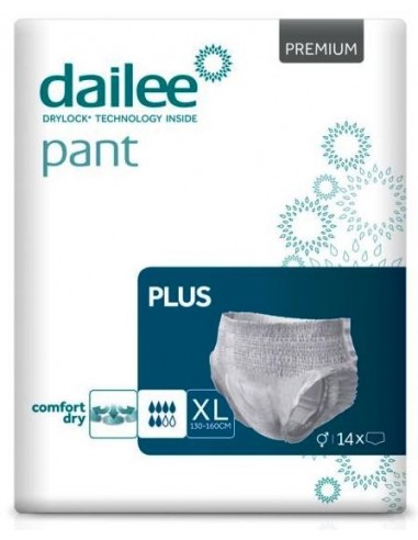 Pants - Mutande assorbenti DAILEE - Assorbenza PLUS - Misura EXTRA LARGE -  Confezione da 84 pezzi