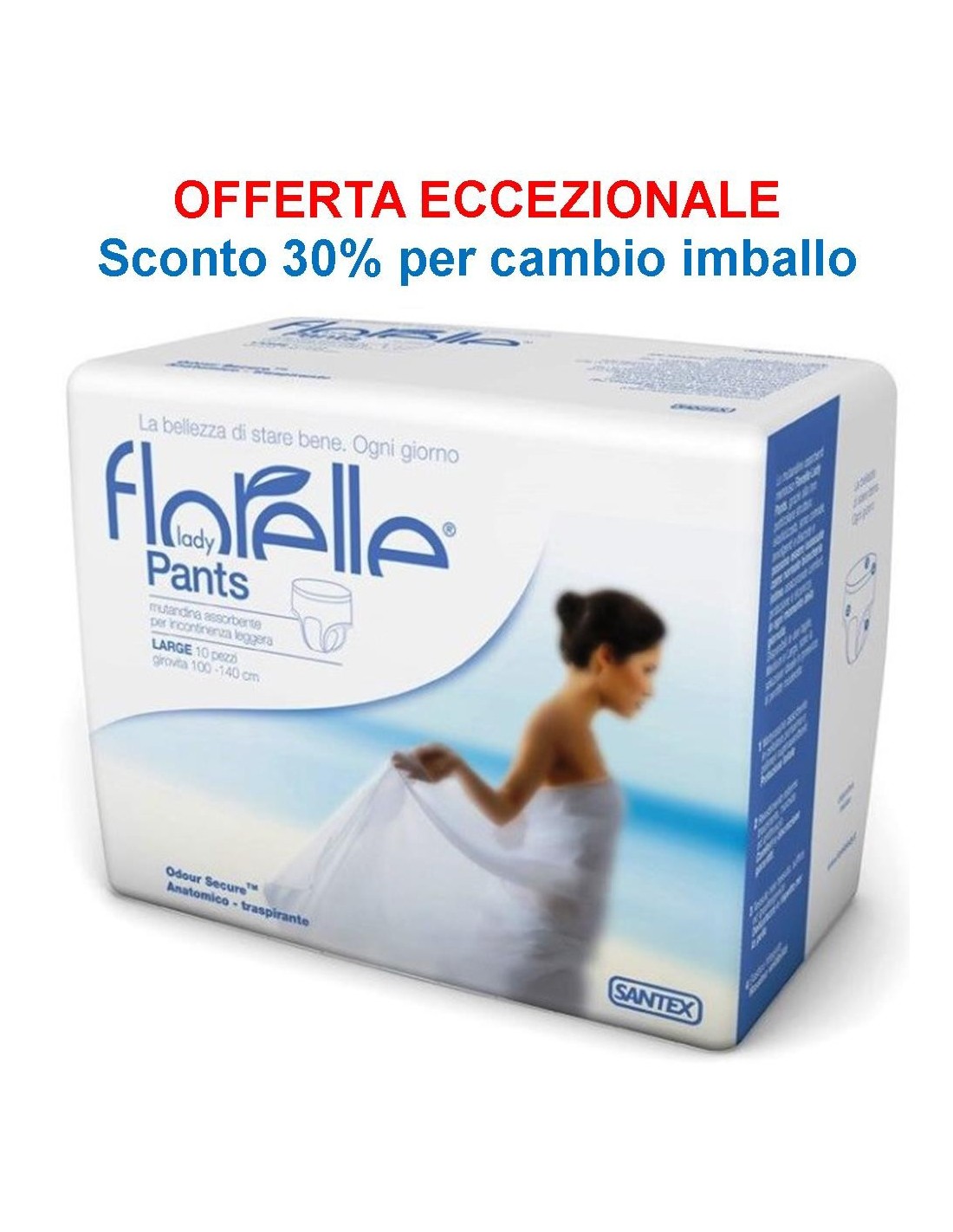 PANTS - Mutande Assorbenti LADY - mis LARGE - Assorbenza EXTRA - Confezione  90 pezzi